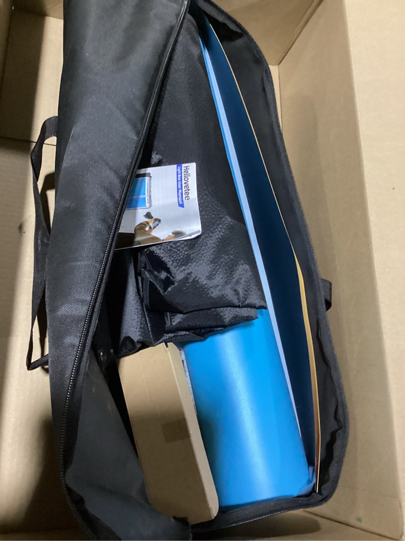 Condition photo showing Good Condition for photo light box, portable 12/16/20/24/32 inch photo studio light box, shooting tent kit with 297 light beads and 6 color backdrops.lightbox with 3 stepless dimming light boards for studio photography 24" x 24"