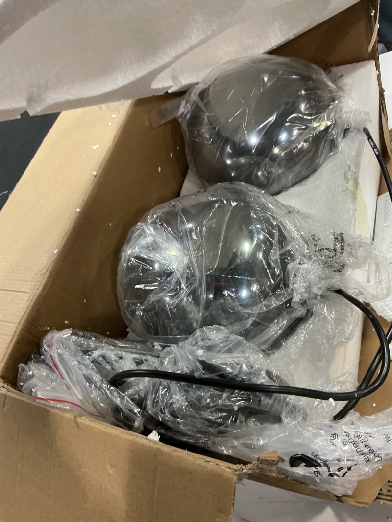 Condition photo showing New/Like New for Mirror Smoke Gray Glass Pendant Lights Kitchen Island 2 Pack 7.87" Glass Globe Pendant Light Black Hanging Light Fixture Modern Pendant Lighting for Kitchen Island Bedroom Dining Room Mirror Smoke Gray 2 Pack 7.87 in