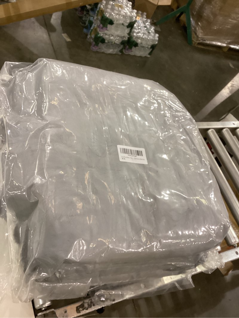 Condition photo showing New/Like New for Gray Round Rabbit Plush Rug for Bedroom Living Room Sofa,5'X5' Faux Fur Fluffy Shaggy Circle for Kids Teen Girls,Furry Carpet Circular for Nursery Baby Grey 5' (Round)