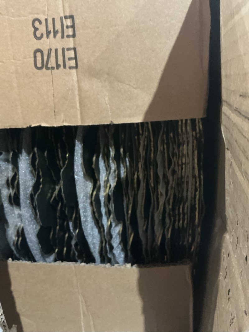 Condition photo showing Good Condition for EI 50pcs Gold Charger Plates,13 Inch Charger Plates Bulk,Round Ruffled Rim Chargers for Dinner Plate,Table Chargers for Wedding,Party 50pcs Gold Coral