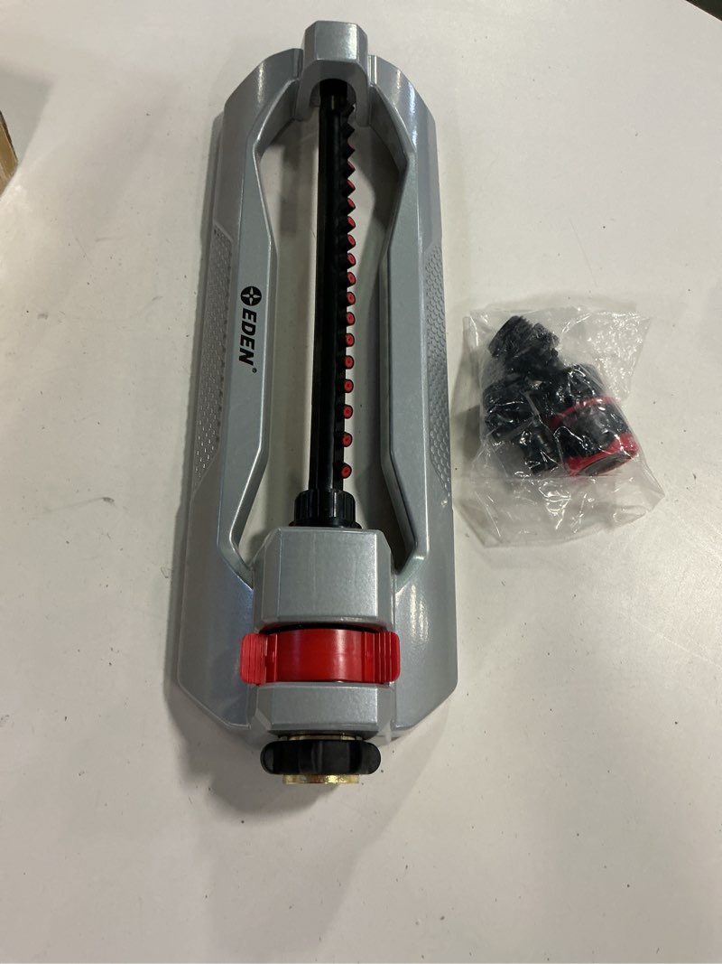 Condition photo showing Good Condition for Eden 94105 Lawn & Garden Essential Oscillating Water Sprinkler for Yard with Width and Flow Control