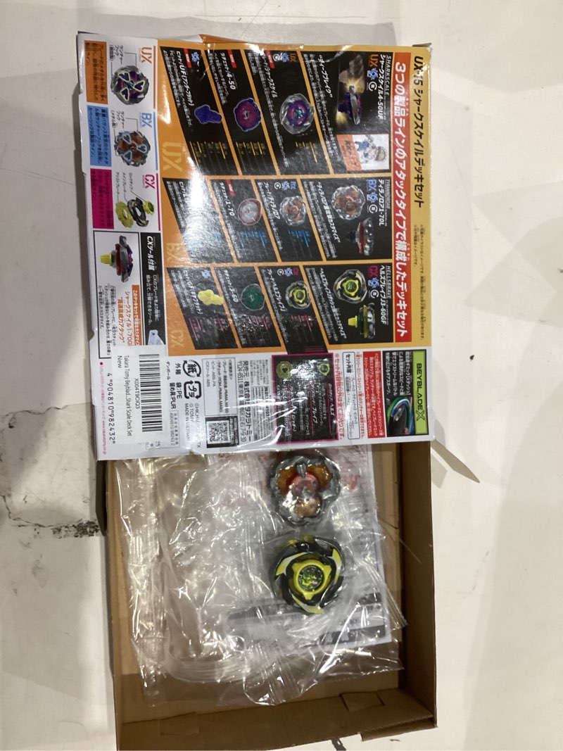 Condition photo showing Good Condition for Takara Tomy Beyblade X UX-15 Shark Scale Deck Set