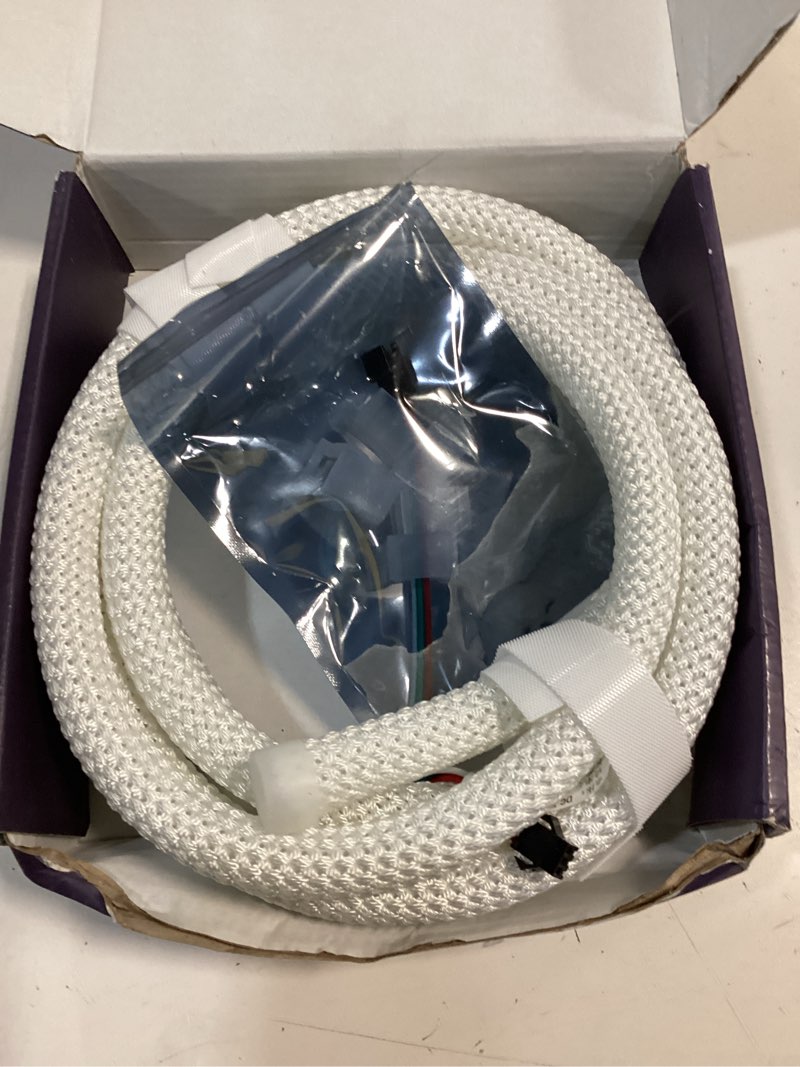Condition photo showing Good Condition for 6.5ft ws2811 ws2812b 360 degree round reticulate pattern neon led strip 50leds/m smart rgb+ic flexible silicon dream color rope light tape dc5v(no adapter or controller) only d13 neon rope light 2m