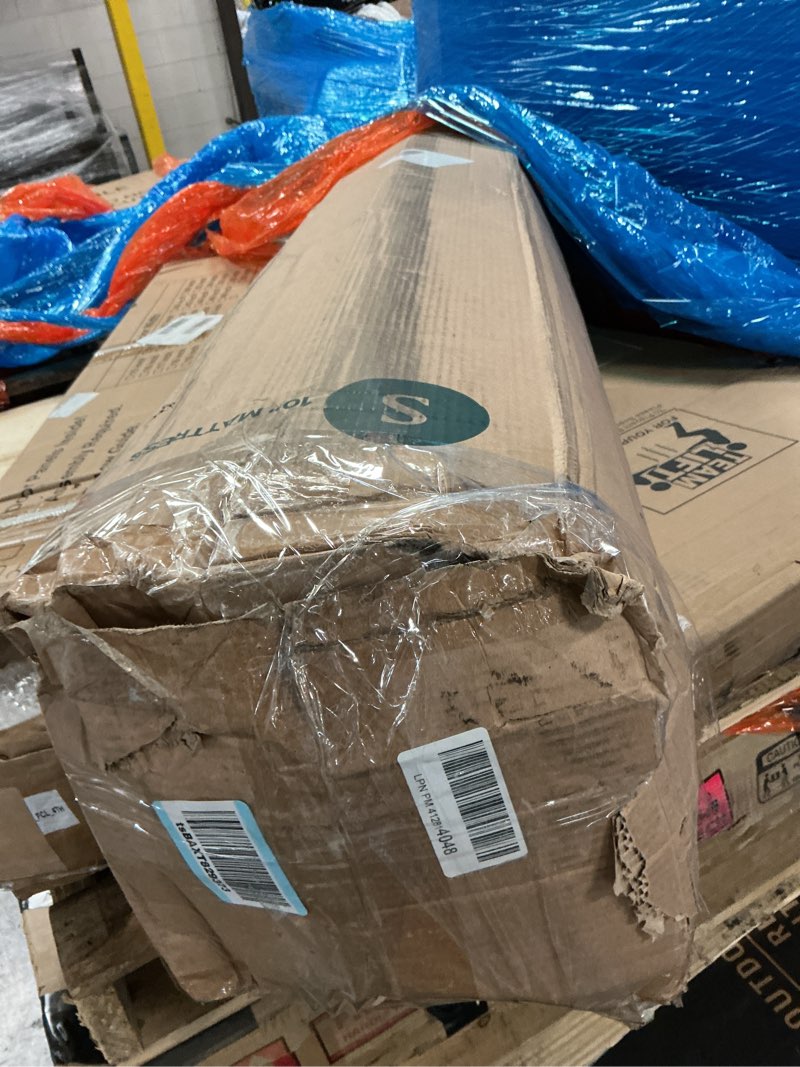Condition photo showing New/Like New for zinus 10 inch ultima rv memory foam mattress [new version], short queen, fiberglass free, medium firm feel, breathable memory foam, certified safe foams & fabric, mattress in a box white 10 inch new small box
