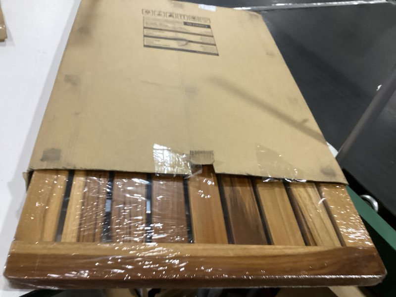 Condition photo showing New/Like New for Utoplike (24"x18") Teak Wood Bath Mat, Shower Mats for Bathroom, Large for Spa Home or Outdoor 24" x 18" (Rectangular)