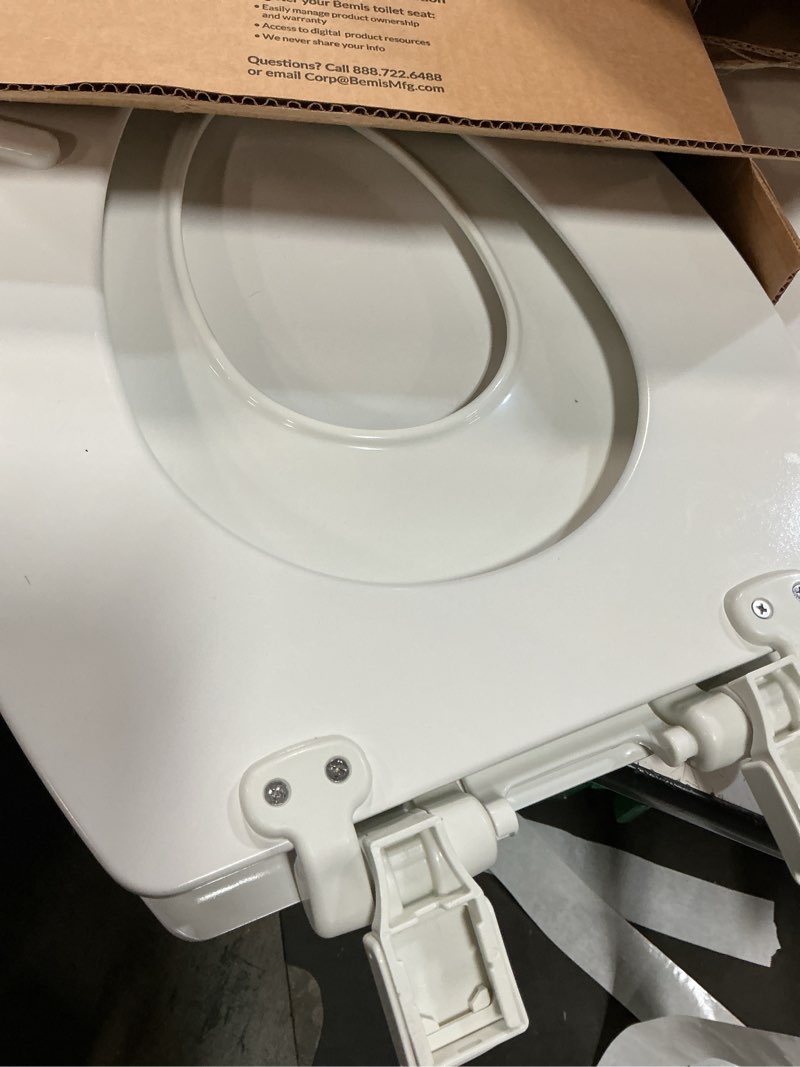 Condition photo showing As Is for Mayfair NextStep2 Toilet Seat with Built-In Potty Training Seat, Slow-Close, Removable that will Never Loosen, Elongated