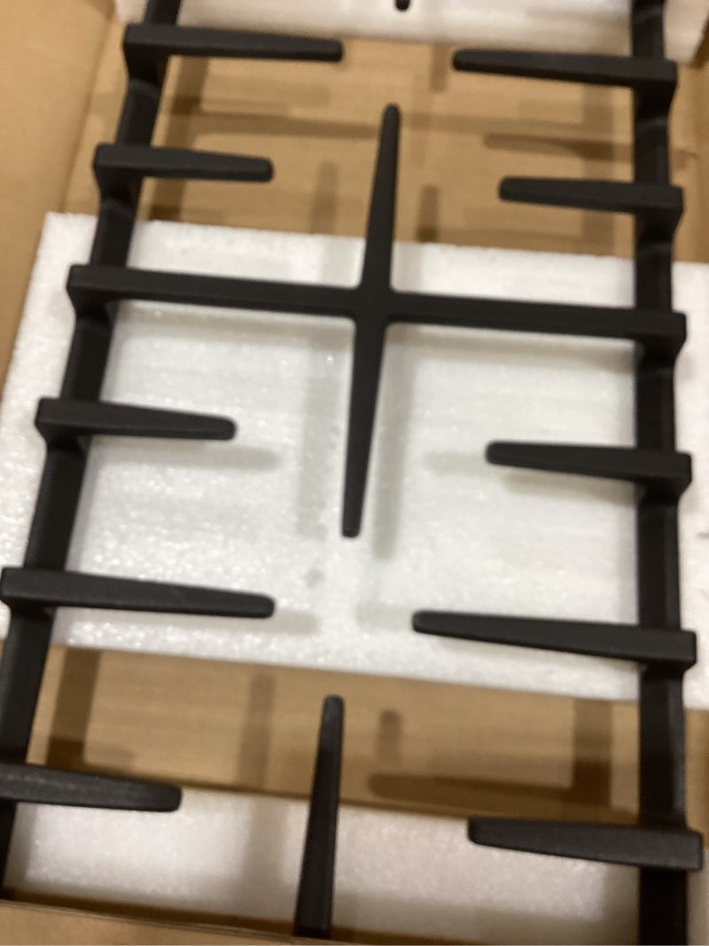Condition photo showing New/Like New for WB31X27150 Center Grate Replacement for GE Stove Grate JXGRATE1 WB31X24737 Cast Iron General Electric Gas Range Grate 19.3" x 9.1'' Surface Burner Grate GE Cooktop Parts Stove Top Grate