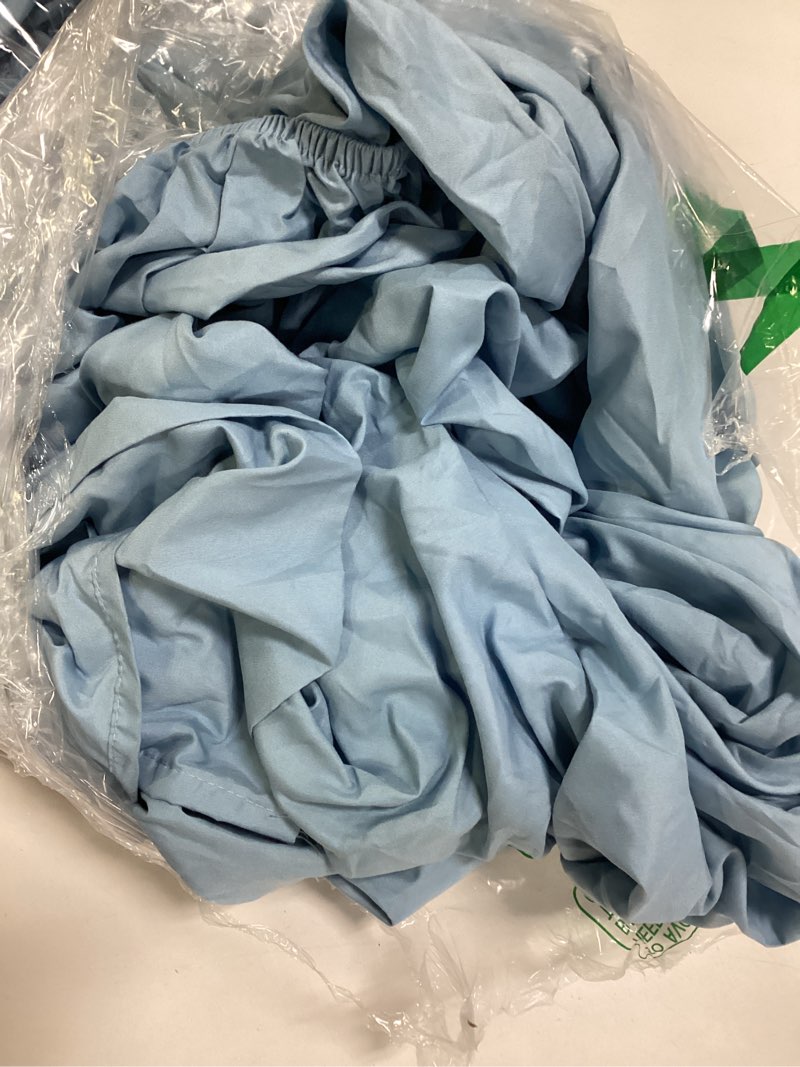 Condition photo showing Good Condition for LuxClub Club Twin Sheets - Soft Bed Sheet for-Boys-and-Girls-4 PC Deep Pockets 18" Eco Friendly Wrinkle Free Kids Machine Washable Hotel Bedding Silky Soft- Sky 18 - Sky Twin