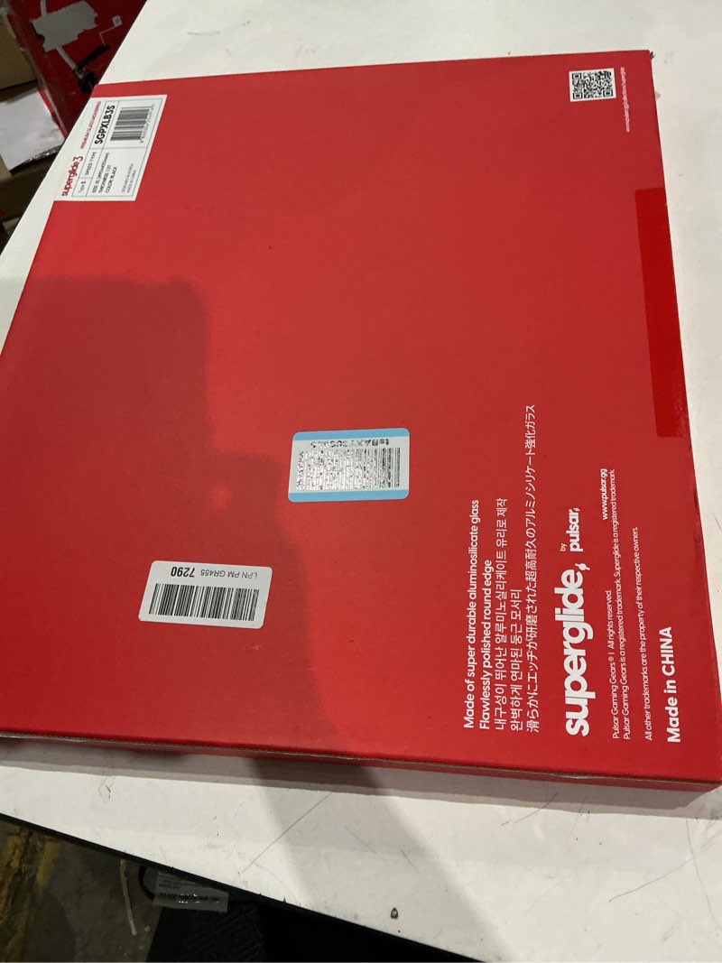 Condition photo showing Good Condition for pulsar gaming gears superglide pad v3 type-s – alumino-silicate glass gaming mouse pad, soft r-edge, anti-slip silicone base 490mmx420mm (xl, black) black x-large