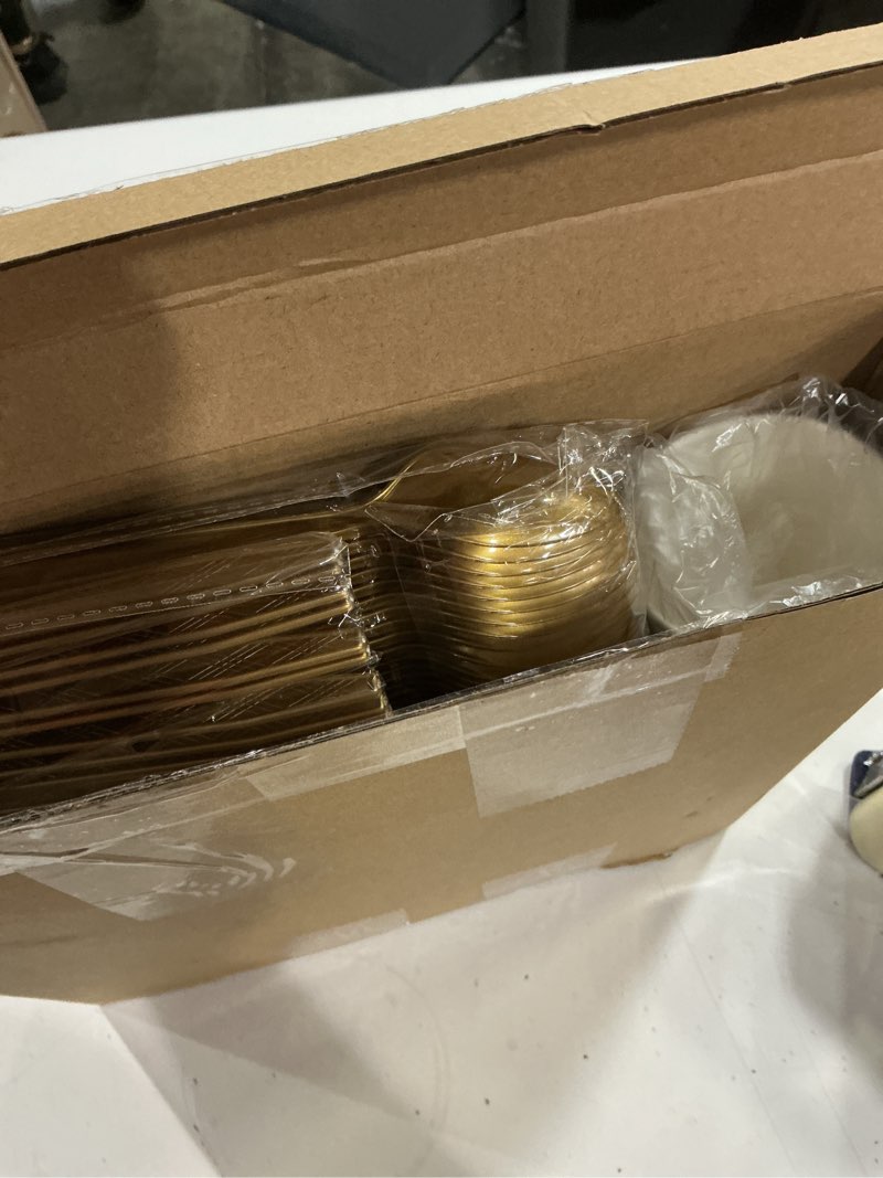 Condition photo showing New/Like New for yungyan 252 pcs 21st birthday decorations for her 21st birthday plates and napkins sage green greenery tableware decorations eucalyptus party supplies, disposable boho cups, spoon, forks and knives