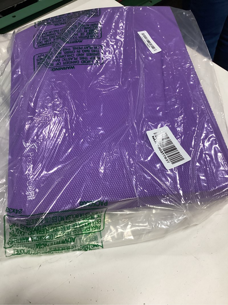 Condition photo showing Good Condition for prosourcefit exercise balance pad, non-slip cushioned foam mat & knee pad for fitness and stability training, yoga, physical therapy purple xl - (18.75" x 15")