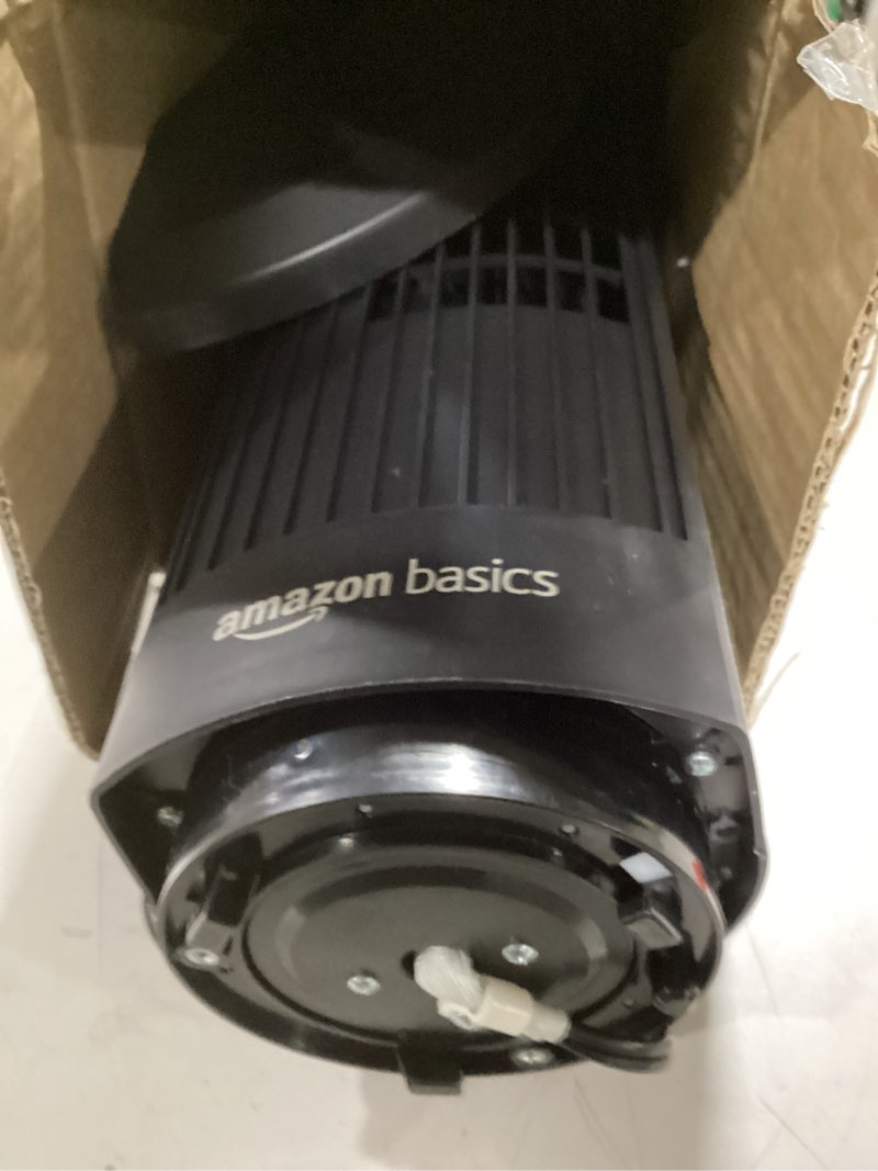 Condition photo showing Good Condition for Amazon Basics 28" 60-Degree Oscillating Tower Fan for Bedroom, Living Room, Office, With 3 Speeds, Intuitive Mechanical Control, Black, 35W, 27.8"H x 9.4"D x 9.4"W 28" - Mechanical Control