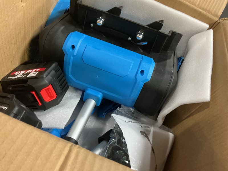 Condition photo showing Good Condition for WILIBUT Cordless Snow Shovel, 21V | 12-Inch | 4.5-Ah Battery Powered Snow Blower with LCD Display, Foldable Electric Snow Thrower, 20ft Throwing Distance (2 Battery & Quick Charger Included)