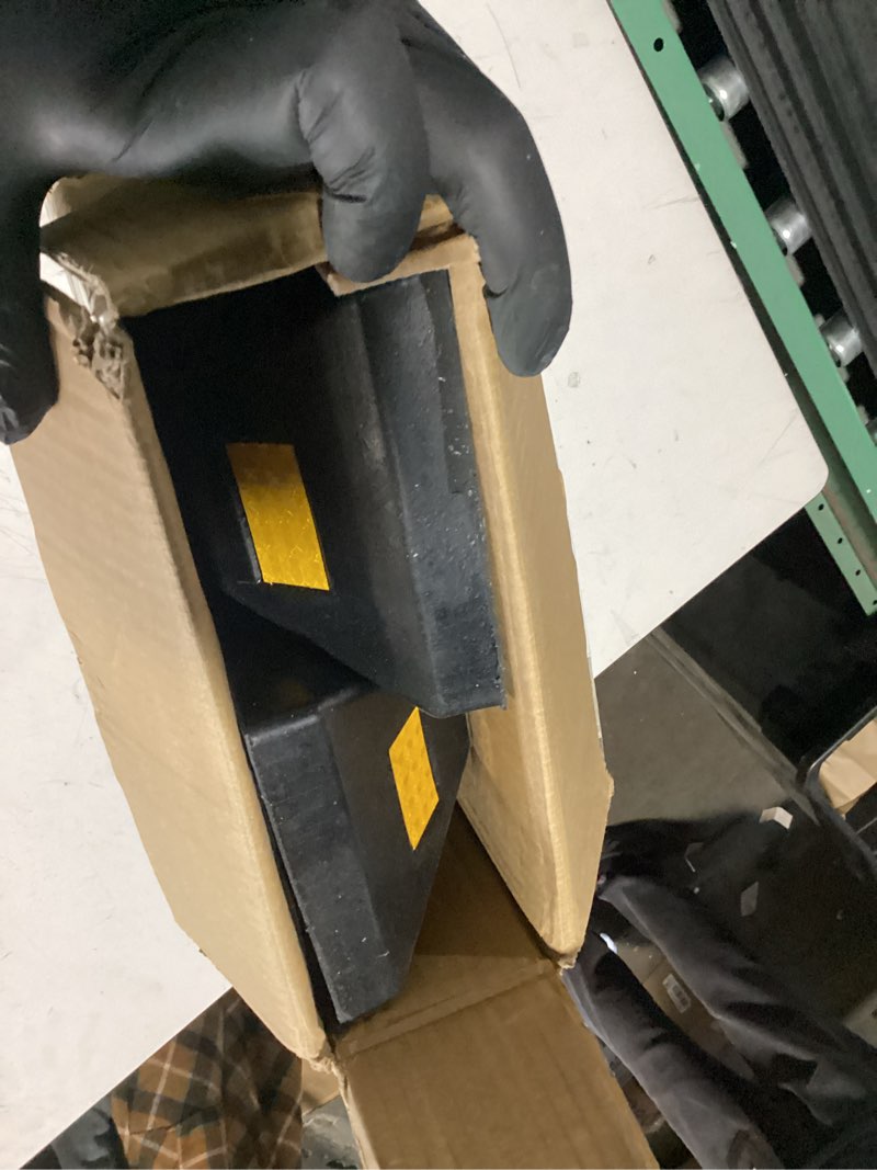 Condition photo showing Good Condition for Nilight Parking Curb - Heavy Duty Rubber Garage Driveway Car Wheel Stopper Parking Aid Block Gadgets, 2-Pack 2 PACK