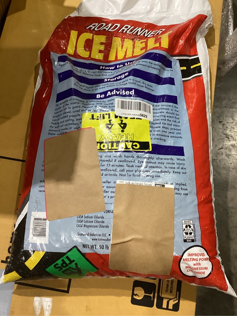 scotwood industries 50b-rr road runner premium ice melter, 50-pound (single pack)