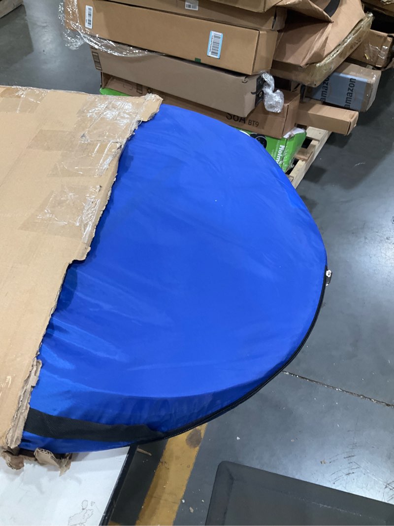 Condition photo showing Good Condition for wakeman pop up changing tent, 3.3 x 3.3 x 6.2ft, camping shower tent for portable toilet stall or dressing room with carry bag for camping, beach, or tailgate, polyester blue