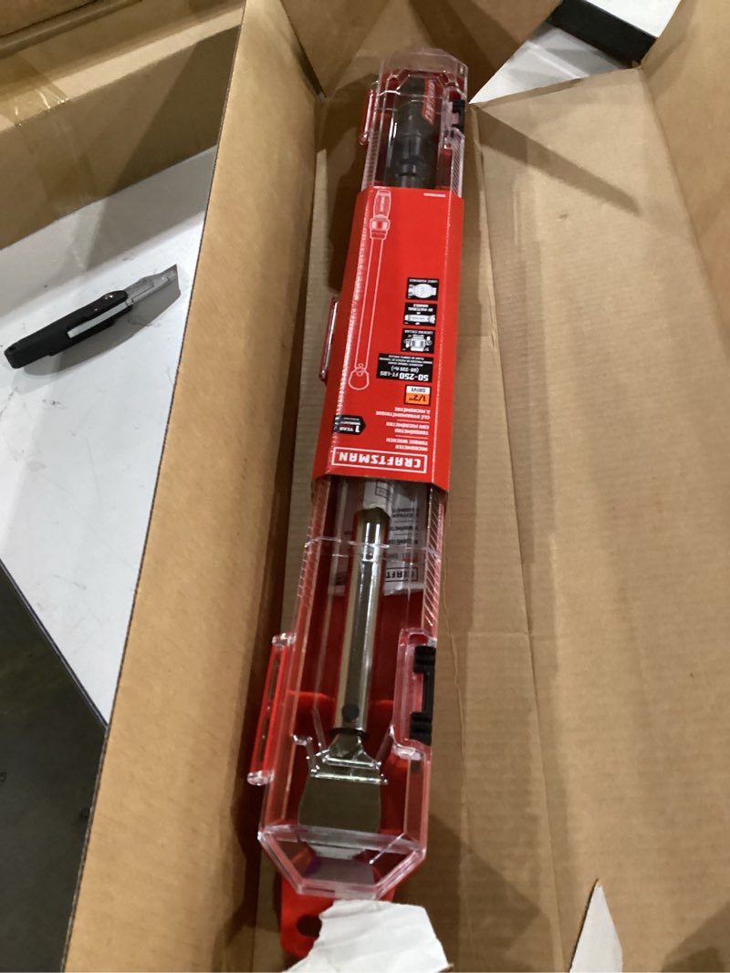 Condition photo showing Good Condition for craftsman torque wrench, 1/2" drive, 50-250 ft-lb (cmmt99434) 1/2 inch