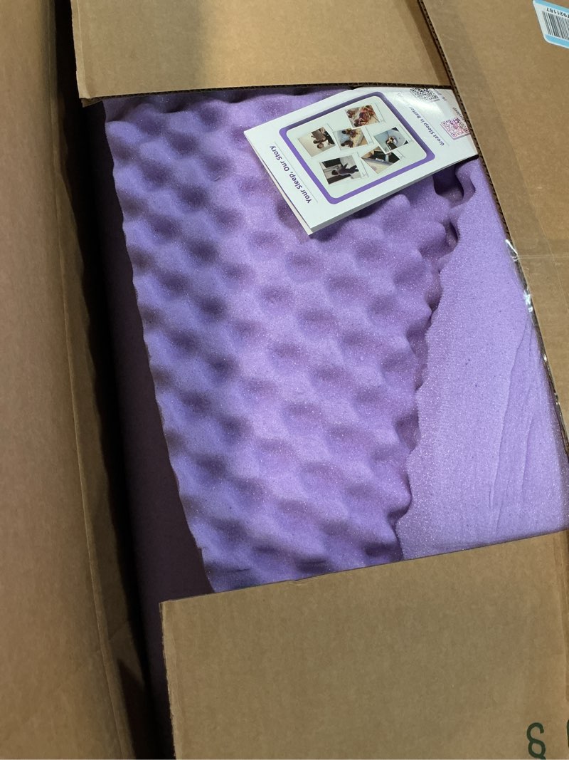 Condition photo showing Good Condition for SINWEEK 3 Inch Egg Crate Memory Foam Mattress Topper Queen Size, Soft Mattress Pad for Back Pain Relief, Bed Topper, CertiPUR-US Certified Queen 3 Inch