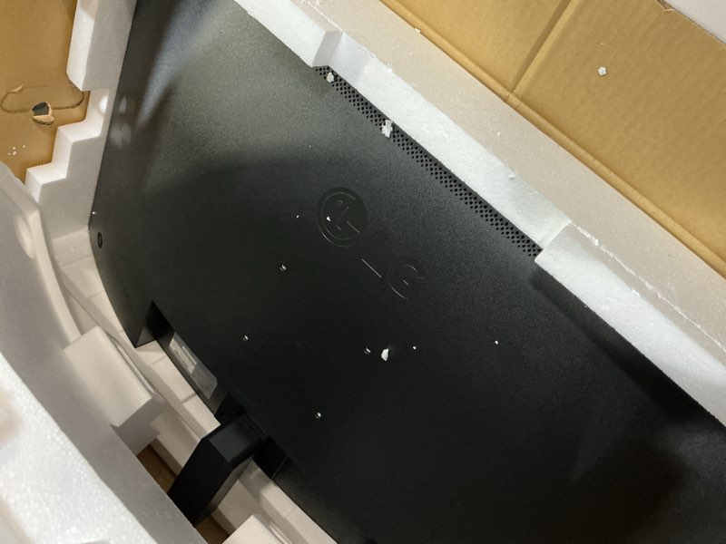 Condition photo showing As Is for LG 32MR50C-B Curved Monitor 32-Inch FHD 100Hz AMD FreeSync OnScreen Control Dynamic Action Sync Black Stabilizer Tilt Stand (HDMI) - Black