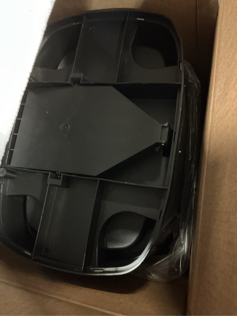 Condition photo showing Good Condition for Amazon Basics Smudge Resistant Rectangular Trash Can With Soft-Close Foot Pedal, Brushed Stainless Steel, 50L/13.2 Gal, 16.7x14.7x25.9 in, Satin Nickel Finish Satin Nickel Big, 50L/13.2 Gal