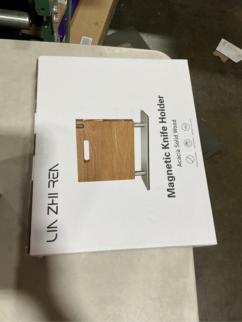 Condition photo showing New/Like New for Strong Magnetic Knife Block - Magnetic Knife Holder for Kitchen Organization, Knife Block with Powerful Magnet (Diagonal steel bottom knife block)