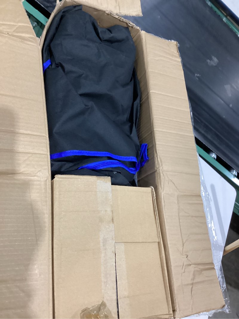 Condition photo showing New/Like New for Upgraded Portable Sauna Box for Relaxation, Steam Sauna Tent for Home with Steamer, Remote Control, Folding Chair, 9 Levels, 2.6’ x 2.6’ x 5.9’ Blue