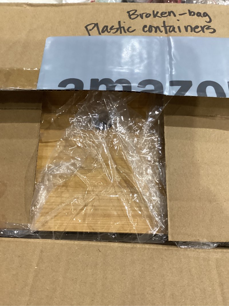 Condition photo showing New/Like New for Hudgan Trash Bag Dispenser 2 Pack, Garbage Bag Holder with Bamboo Top, Extra Large Trash Bags Organizer Under Sink