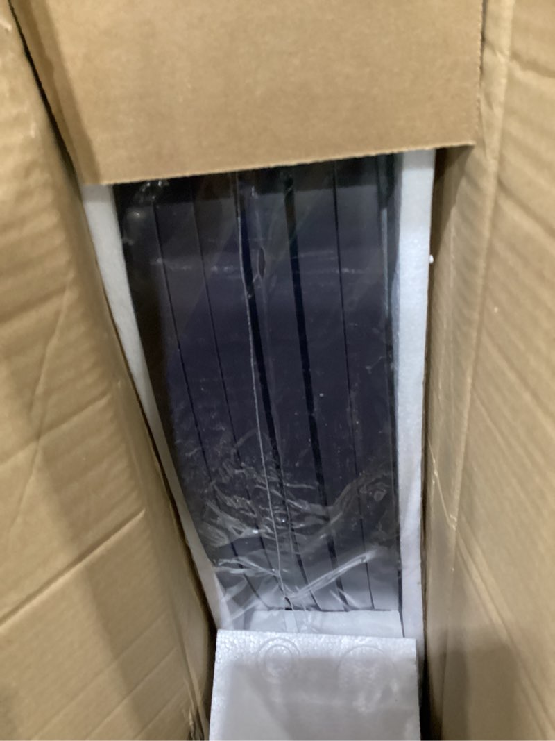 Condition photo showing Good Condition for vantas folding no-assembly dog door pet gate 144" wide, 30" tall wooden dog gate with door walk through, freestanding wire pet gate, pet puppy safety fence, with 2pcs support – espresso ?6-panel with door?144"w x 30"h espresso