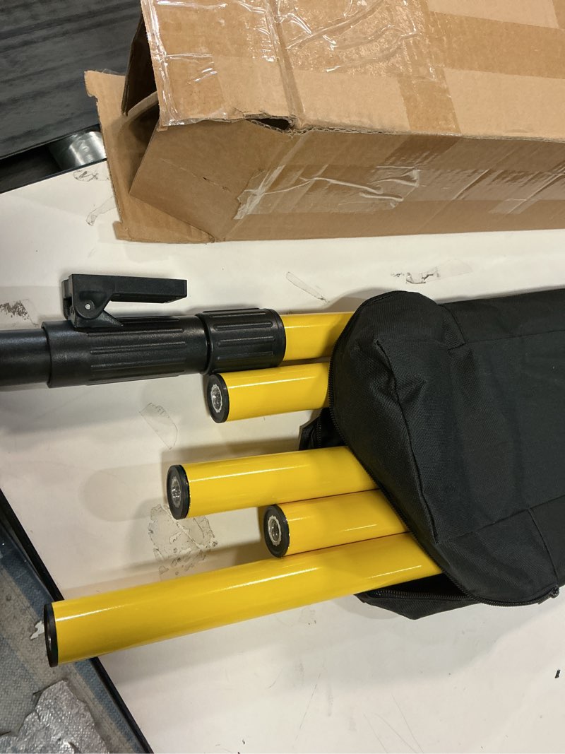 Condition photo showing As Is for (Incomplete,missing pcs)Laser Level Pole with Tripod, 13.8 Ft./4.2M Telescoping Pole&3.9 foot/1.2M retractable tripod,With 5/8&1/4 interface screws (6.25 inches/2.36 inches) thread for Rotary and Line Lasers