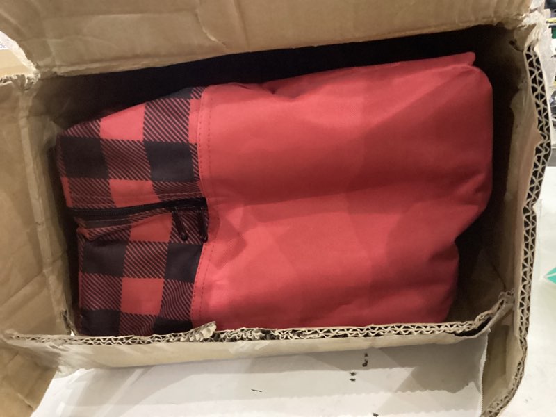 Condition photo showing Good Condition for Heated Double Camping Chair, Padded Camping Couch with 3 Heat Levels and 4 Heating Zones, Oversized Camp Loveseat Support 800lbs for Soccer Games, Tailgating, RV Travel, Beach Days?Not Battery? Red Heated Model Non-Battery