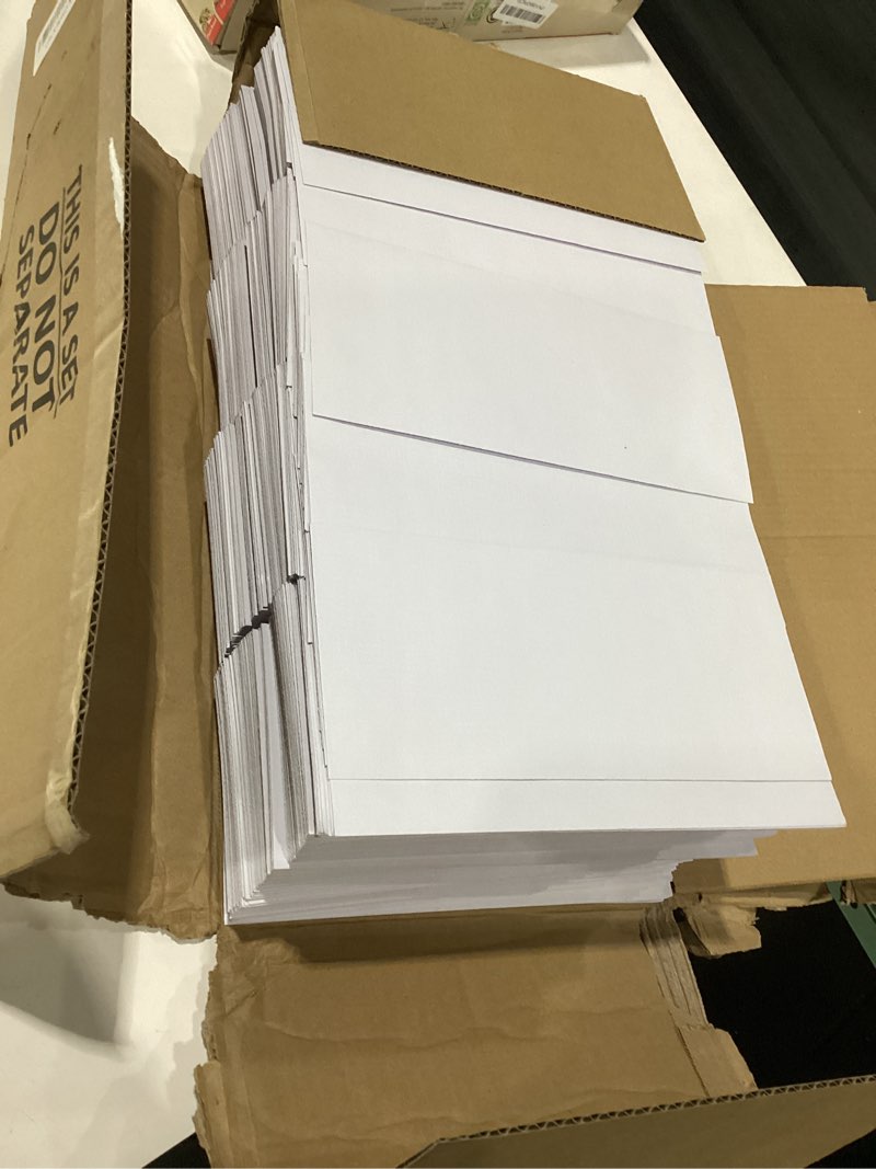 Condition photo showing New/Like New for herkka #10 security self-seal envelopes, no.10 windowless bussiness envelopes, security tinted with printer friendly design - size 4-1/8 x 9-1/2 inch - white - 24 lb - 1000 pack