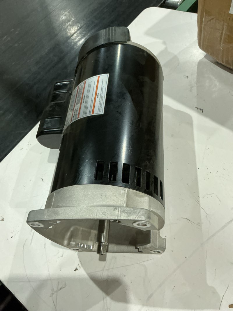 Condition photo showing As Is for electric motor 2 hp 3450 rpm 1ph 208-230 volt 56y frame