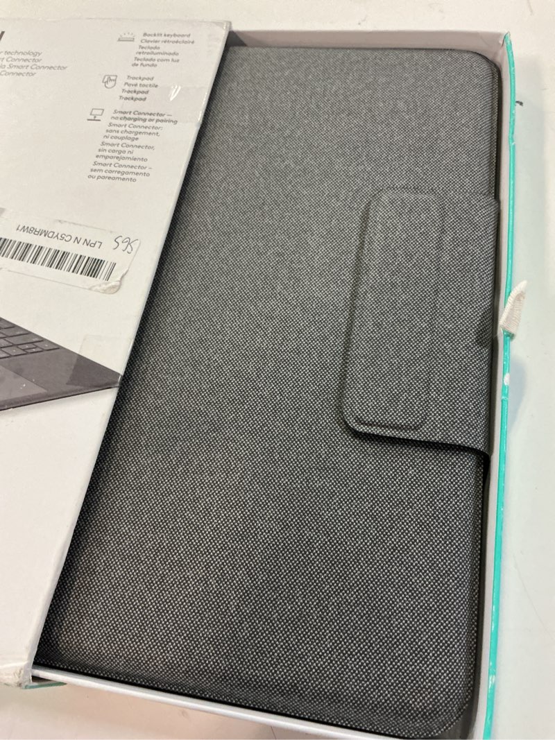 Condition photo showing New/Like New for logitech folio touch ipad keyboard case with trackpad and smart connector for ipad air 11-inch (m2 & m3), ipad air (4th & 5th gen) – graphite graphite 4th & 5th gen tablet keyboard