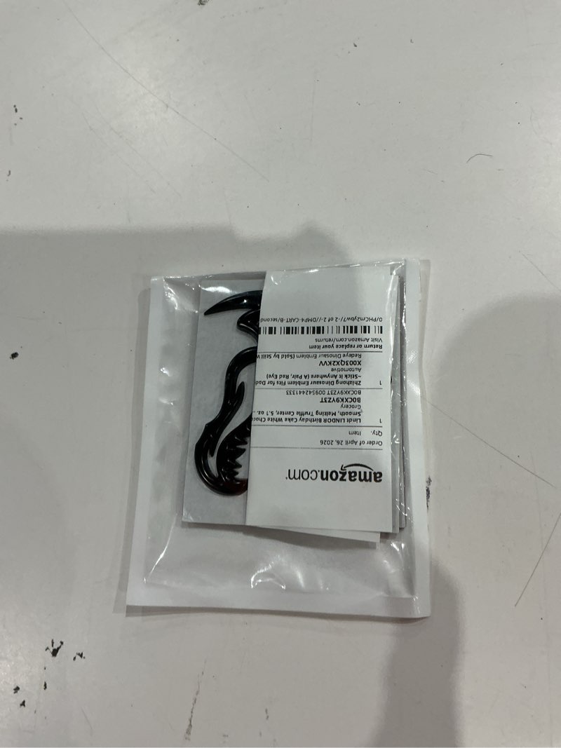 Condition photo showing As Is for zhizhong dinosaur emblem fits for dodge ram trx 1500 2500 3500 charger challenger ~stick it anywhere (a pair, red eye)