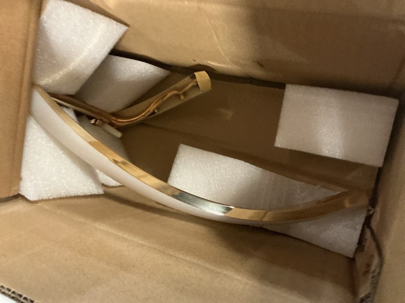 Condition photo showing Good Condition for dimmable gold chandelier for dining room, adjustable height pendant light fixtures over table, modern kitchen island lighting, 35.4in 21w (gold 35.4“) gold 35.4"