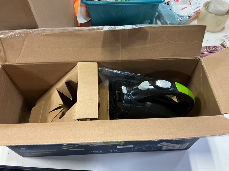 Condition photo showing As Is for Bissell Pet Hair Eraser Cordless Hand Vacuum, Home, Auto, and Pet Vacuum, Crevice Tool, Upholstery Tool, and Motorized Brush Included, 1782 Hand Vacuum Only