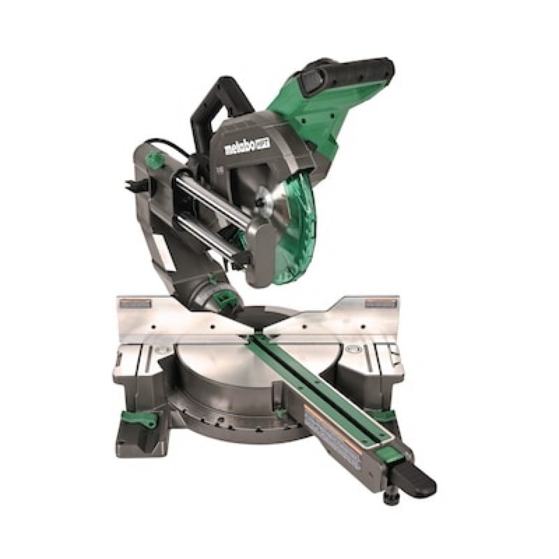 metabo hpt 10-in 15-amp dual bevel sliding corded miter saw