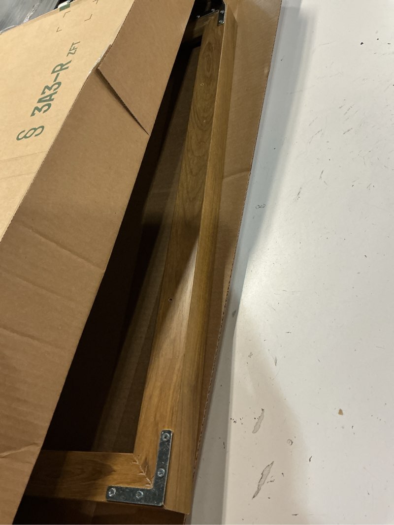 Condition photo showing As Is for pixy canvas 16x24 inch floater frame for canvas paintings, wood panels, canvas panels & stretched canvas boards. floating frame fits 5/8", 3/4" & max 7/8" deep artwork (color natural oak 16 x 24 inch)