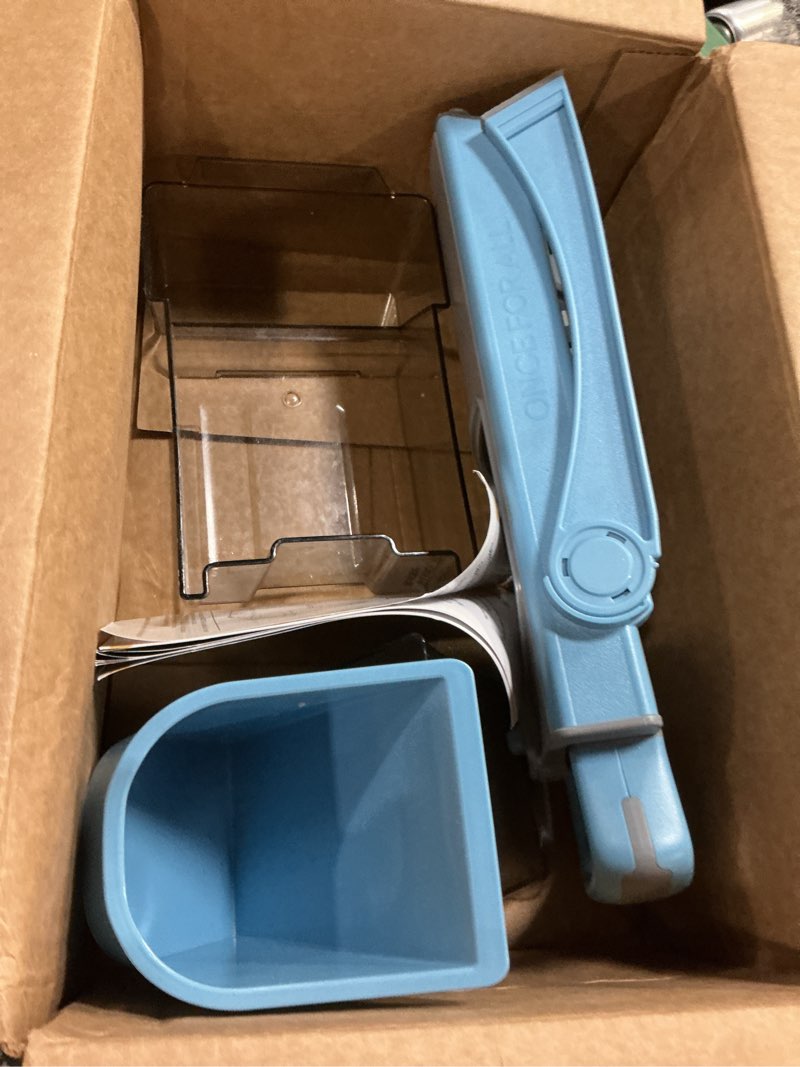 Condition photo showing Good Condition for ONCE FOR ALL Upgrade Safe Mandoline Slicer Plus, Biger Size, Adjustable Vegetable Food Chopper Potato Fries Cutter, Detachable Blade, Kitchen Chopping Artifact, Gift (SkyBlue) Gray