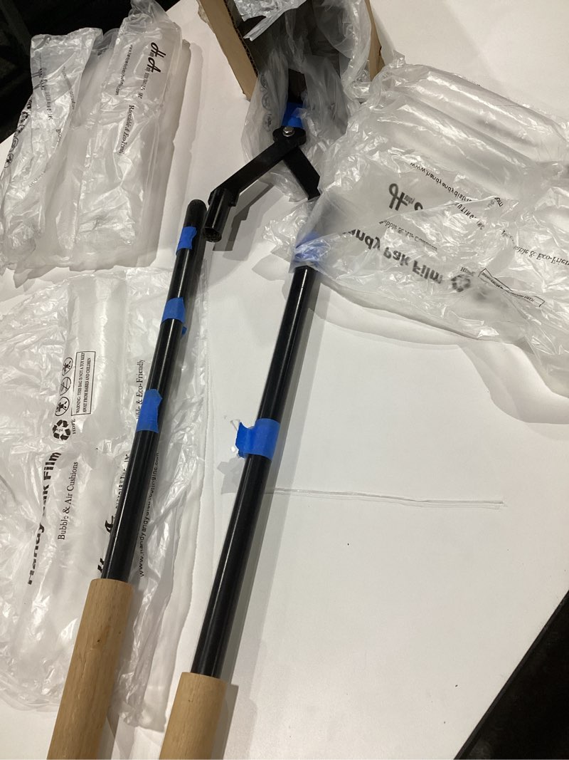 Condition photo showing New/Like New for Heavy Duty Firewood Tongs – 42" Large Fireplace Tongs Log Grabber with Scissor Shape Serrated, Portable Expandable Fire Pit Tongs for Outdoor Fire Pit, Indoor Fireplaces, Campfires, Bonfires 42in Fire Tongs