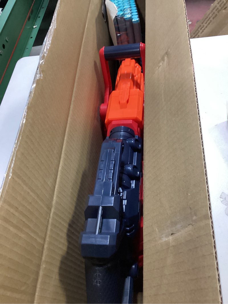 Condition photo showing Good Condition for XSHOT Excel Crusher (35-Dart Clip + 48 Darts) by ZURU, XSHOT Red Foam Dart Blaster, Toy Blaster, Belt Automatically Rotates, Slam Fire, Toys for Kids, Teens, Adults (Red)