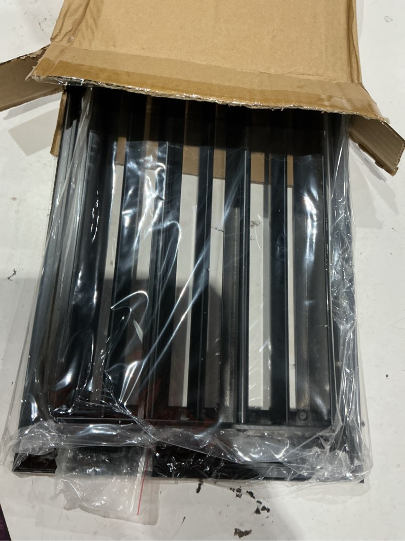 Condition photo showing Good Condition for 10x6 modern ac vent cover – decorative air vent register grille, linear slot diffuser, adjustable airflow, quiet operation, hvac vent cover for ceiling, wall & floor, black aluminum alloy 10x6 black