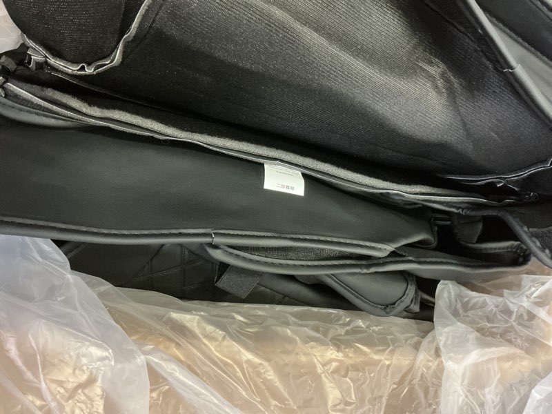 Condition photo showing Good Condition for for Chevy Silverado & GMC Sierra Leather Seat Covers, Crew Cab 1500 2019-2026, 2500HD 3500HD 2020-2026, Custom Fit Truck Pickup Seat Cover Full Set, Black (with Rear Armrest/Seatback Storage)