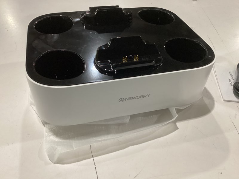 Condition photo showing New/Like New for newdery for ps5 controller charger station compatible with dualsense edge, fast charging dock stand with cable, dual charging station for playstation 5 & dualsense edge controller white