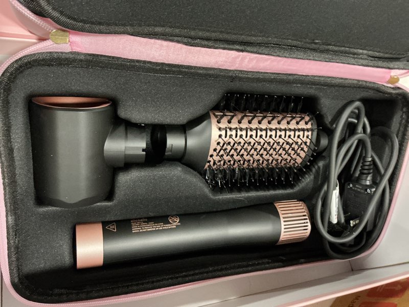 Condition photo showing Good Condition for ella bella® 6 in 1 professional hot air styler dual voltage • powerful hair dryer & straightener set • styling without heat damage • fast drying curling volumizing straightening • with travel case