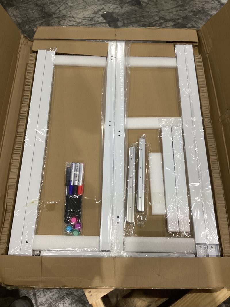 Condition photo showing Good Condition for dry erase whiteboard height adjustable, 72x60 inches large standing easel white board on wheels, mobile magnetic rolling white board for office home classroom, school supplies for teaching 60"w x 72"h style b