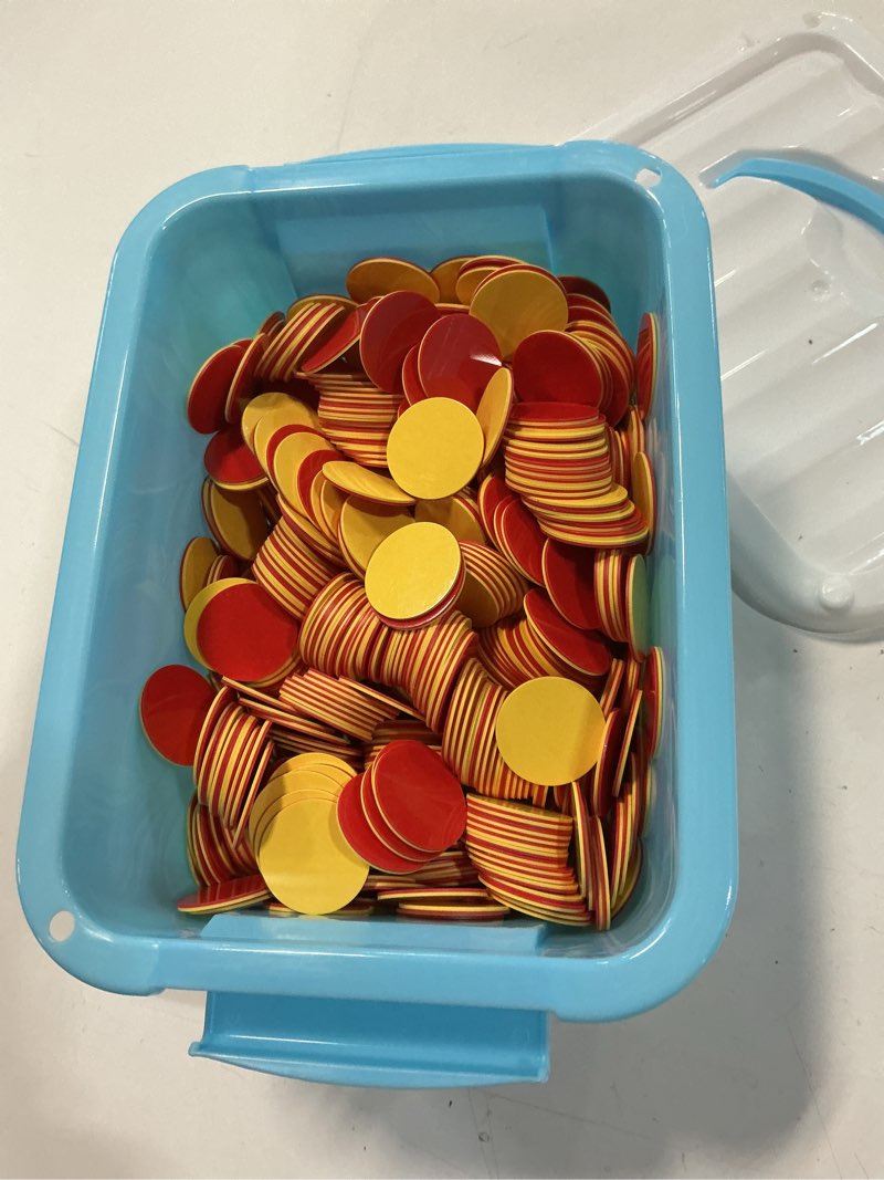 Condition photo showing Good Condition for Plastic Two-Color Counter,Red/Yellow Two Side 1000 PCS,Counting Manipulatvies, Math Counters for Kids, Counting Chips