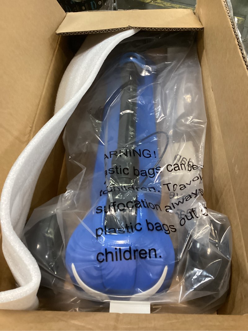 Condition photo showing Good Condition for Electric Scooter for Kids Ages 3-12, Full Body Lights Up, Wide Deck, 3 Adjustable Heights, 5MPH Safe Speed, 90min Riding, Foldable 3 Wheel Electric Scooter for Kids Boys Girls Toddler Blue + Pull Handle