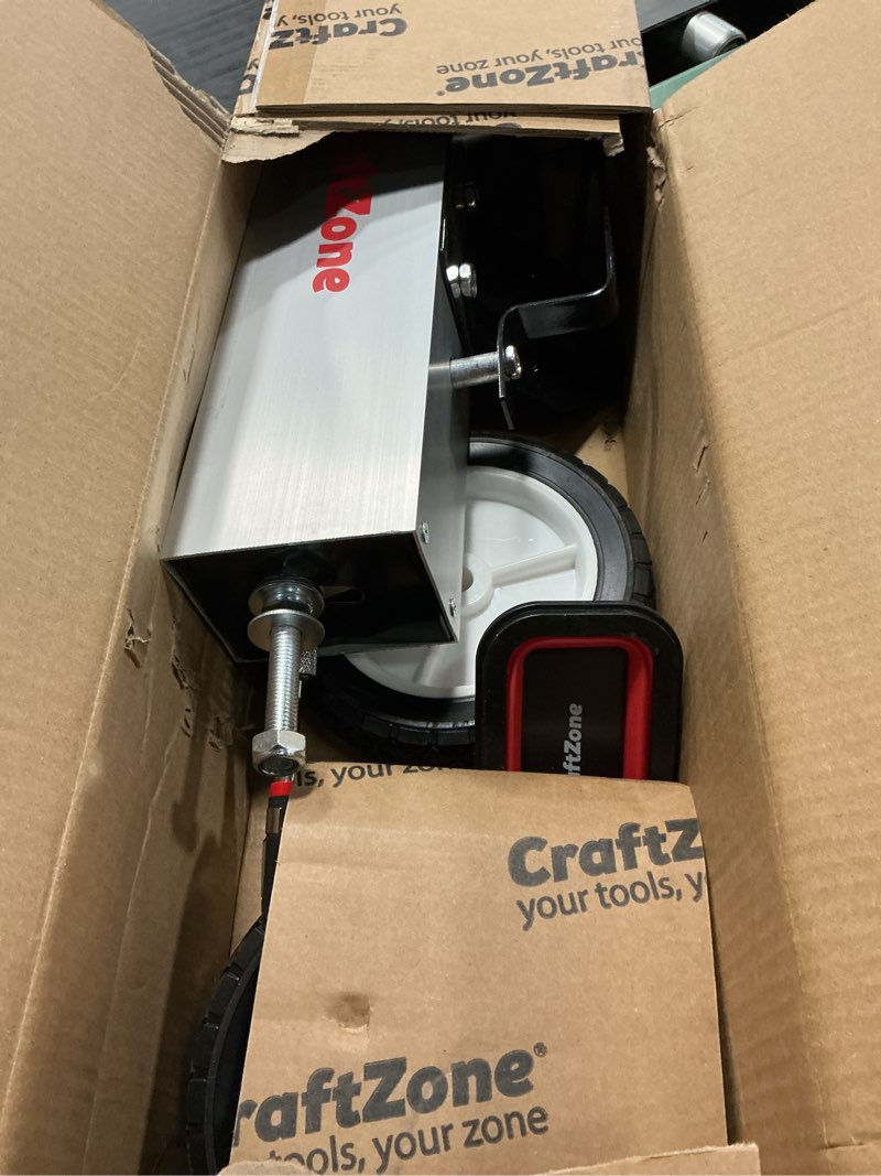 Condition photo showing Good Condition for magnetic pickup sweeper with wheels, adjustable handle, and floor magnet, heavy-duty magnet to pick up nails, capacity heavy-duty magnet (18'')