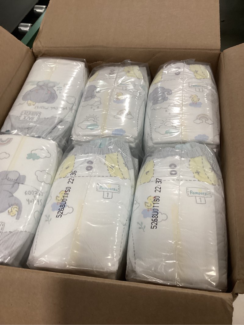 Condition photo showing New/Like New for Pampers Swaddlers Diapers, Size 1 (8-14 lbs), 198 Count, Absorbent, Keeps Baby Dry and Comfortable, Skin Safe Disposable Baby Diaper (Packaging May Vary)